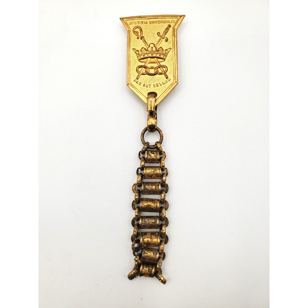 Vintage Knights of Pythias Uniform Badge Fob Rank Sword Hanger Fraternal